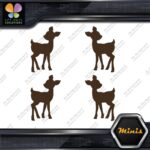 Fawn Deer Baby Cute Young Left & Right Pack of 4 MINI SIZE Decals Stickers Vinyl - Image 24