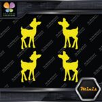 Fawn Deer Baby Cute Young Left & Right Pack of 4 MINI SIZE Decals Stickers Vinyl - Image 5