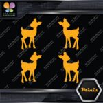 Fawn Deer Baby Cute Young Left & Right Pack of 4 MINI SIZE Decals Stickers Vinyl - Image 6