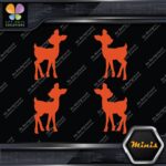 Fawn Deer Baby Cute Young Left & Right Pack of 4 MINI SIZE Decals Stickers Vinyl - Image 7