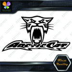 Compatible Arctic Cat Head Open Mouth Fangs Name Logo Vinyls Decals Stickers