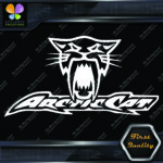 Compatible Arctic Cat Head Open Mouth Fangs Name Logo Vinyls Decals Stickers - Image 4