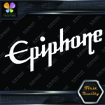 Compatible with Epiphone Guitars Diagonal Logo Musical Vinyl Decals Stickers