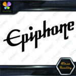 Compatible with Epiphone Guitars Diagonal Logo Musical Vinyl Decals Stickers - Image 3
