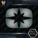 Compatible with Polaris O Star Snowmobile Letter Helmet Vinyl Decals Stickers - Image 11