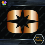 Compatible with Polaris O Star Snowmobile Letter Helmet Vinyl Decals Stickers - Image 12