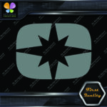 Compatible with Polaris O Star Snowmobile Letter Helmet Vinyl Decals Stickers - Image 14