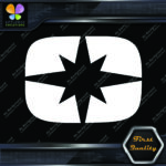 Compatible with Polaris O Star Snowmobile Letter Helmet Vinyl Decals Stickers - Image 4