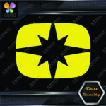 Compatible with Polaris O Star Snowmobile Letter Helmet Vinyl Decals Stickers - Image 6