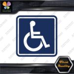 Handicap Square Wheelchair Sign Disabled Logo Parking Decals Stickers Vinyl - Image 12