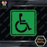 Handicap Square Wheelchair Sign Disabled Logo Parking Decals Stickers Vinyl - Image 14