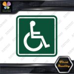 Handicap Square Wheelchair Sign Disabled Logo Parking Decals Stickers Vinyl - Image 16