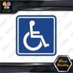 Handicap Square Wheelchair Sign Disabled Logo Parking Decals Stickers Vinyl