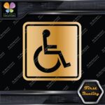 Handicap Square Wheelchair Sign Disabled Logo Parking Decals Stickers Vinyl - Image 17