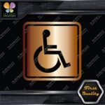 Handicap Square Wheelchair Sign Disabled Logo Parking Decals Stickers Vinyl - Image 19