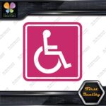 Handicap Square Wheelchair Sign Disabled Logo Parking Decals Stickers Vinyl - Image 20