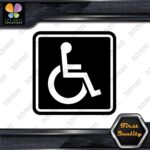 Handicap Square Wheelchair Sign Disabled Logo Parking Decals Stickers Vinyl - Image 3