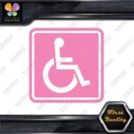 Handicap Square Wheelchair Sign Disabled Logo Parking Decals Stickers Vinyl - Image 21