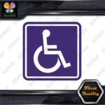 Handicap Square Wheelchair Sign Disabled Logo Parking Decals Stickers Vinyl - Image 22