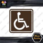 Handicap Square Wheelchair Sign Disabled Logo Parking Decals Stickers Vinyl - Image 23