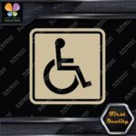 Handicap Square Wheelchair Sign Disabled Logo Parking Decals Stickers Vinyl - Image 24