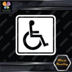 Handicap Square Wheelchair Sign Disabled Logo Parking Decals Stickers Vinyl - Image 4