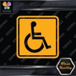 Handicap Square Wheelchair Sign Disabled Logo Parking Decals Stickers Vinyl - Image 7