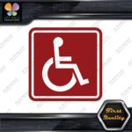 Handicap Square Wheelchair Sign Disabled Logo Parking Decals Stickers Vinyl - Image 10
