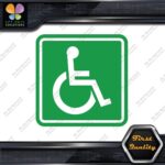 Handicap Square Wheelchair Sign Disabled Logo Parking Decals Stickers Vinyl - Image 26