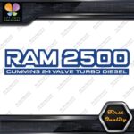 Compatible 2500 24 Valves Turbo Diesel Emblem Trucks Vinyl Decals Stickers - Image 11