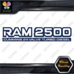 Compatible 2500 24 Valves Turbo Diesel Emblem Trucks Vinyl Decals Stickers - Image 12