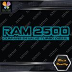 Compatible 2500 24 Valves Turbo Diesel Emblem Trucks Vinyl Decals Stickers - Image 13