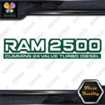 Compatible 2500 24 Valves Turbo Diesel Emblem Trucks Vinyl Decals Stickers - Image 15