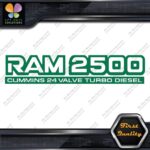 Compatible 2500 24 Valves Turbo Diesel Emblem Trucks Vinyl Decals Stickers - Image 16