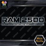 Compatible 2500 24 Valves Turbo Diesel Emblem Trucks Vinyl Decals Stickers - Image 18