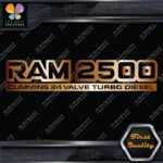 Compatible 2500 24 Valves Turbo Diesel Emblem Trucks Vinyl Decals Stickers - Image 19