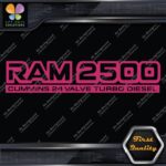 Compatible 2500 24 Valves Turbo Diesel Emblem Trucks Vinyl Decals Stickers - Image 20