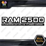 Compatible 2500 24 Valves Turbo Diesel Emblem Trucks Vinyl Decals Stickers - Image 3