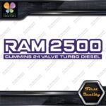 Compatible 2500 24 Valves Turbo Diesel Emblem Trucks Vinyl Decals Stickers - Image 22