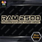 Compatible 2500 24 Valves Turbo Diesel Emblem Trucks Vinyl Decals Stickers - Image 23