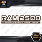 Compatible 2500 24 Valves Turbo Diesel Emblem Trucks Vinyl Decals Stickers - Image 24