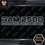 Compatible 2500 24 Valves Turbo Diesel Emblem Trucks Vinyl Decals Stickers - Image 5