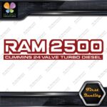 Compatible 2500 24 Valves Turbo Diesel Emblem Trucks Vinyl Decals Stickers - Image 9