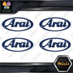 Compatible Arai Helmets Oval Emblem Pack of 4 MINI SIZE Decals Stickers Vinyl - Image 12