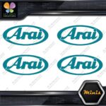 Compatible Arai Helmets Oval Emblem Pack of 4 MINI SIZE Decals Stickers Vinyl - Image 13