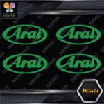 Compatible Arai Helmets Oval Emblem Pack of 4 MINI SIZE Decals Stickers Vinyl - Image 14