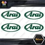Compatible Arai Helmets Oval Emblem Pack of 4 MINI SIZE Decals Stickers Vinyl - Image 16