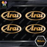 Compatible Arai Helmets Oval Emblem Pack of 4 MINI SIZE Decals Stickers Vinyl - Image 17