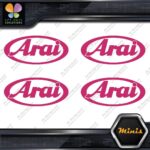 Compatible Arai Helmets Oval Emblem Pack of 4 MINI SIZE Decals Stickers Vinyl - Image 20