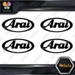 Compatible Arai Helmets Oval Emblem Pack of 4 MINI SIZE Decals Stickers Vinyl - Image 3